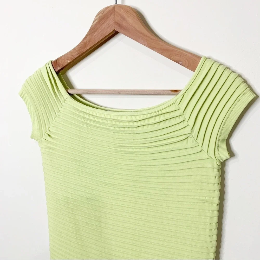 BCBGeneration Lime Green Bodycon Dress - Picture 3 of 5